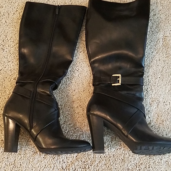 Chaps Shoes - Under the knee High Size 8 Heel Boots